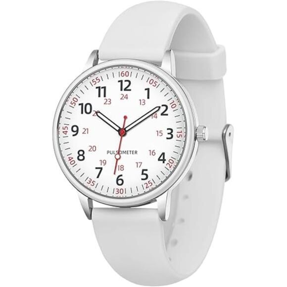 IBSO Women Watch for Nurse Easy to Read Dial Wristwatches Silicone Band Water - Picture 7 of 7